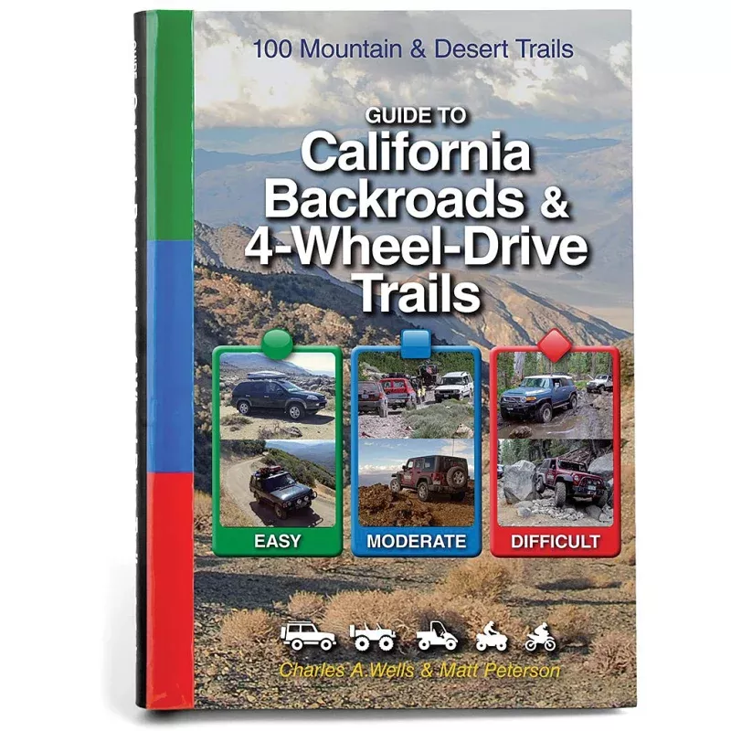FUNTREKS 4 x 4 Guide California Back Roads – Road Trip Travel Map