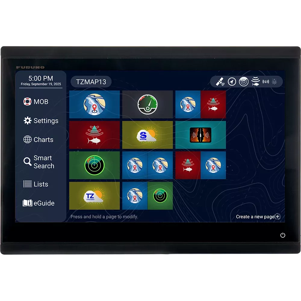 Furuno TZMAP13 MFD Combo Fishfinder/Chartplotter - TZMAP13