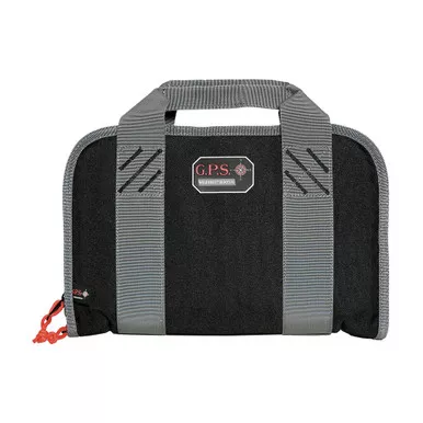 G*OUTDOORS Double With Quilted Tricot Lining Nylon Black Pistol Case (1308PC)