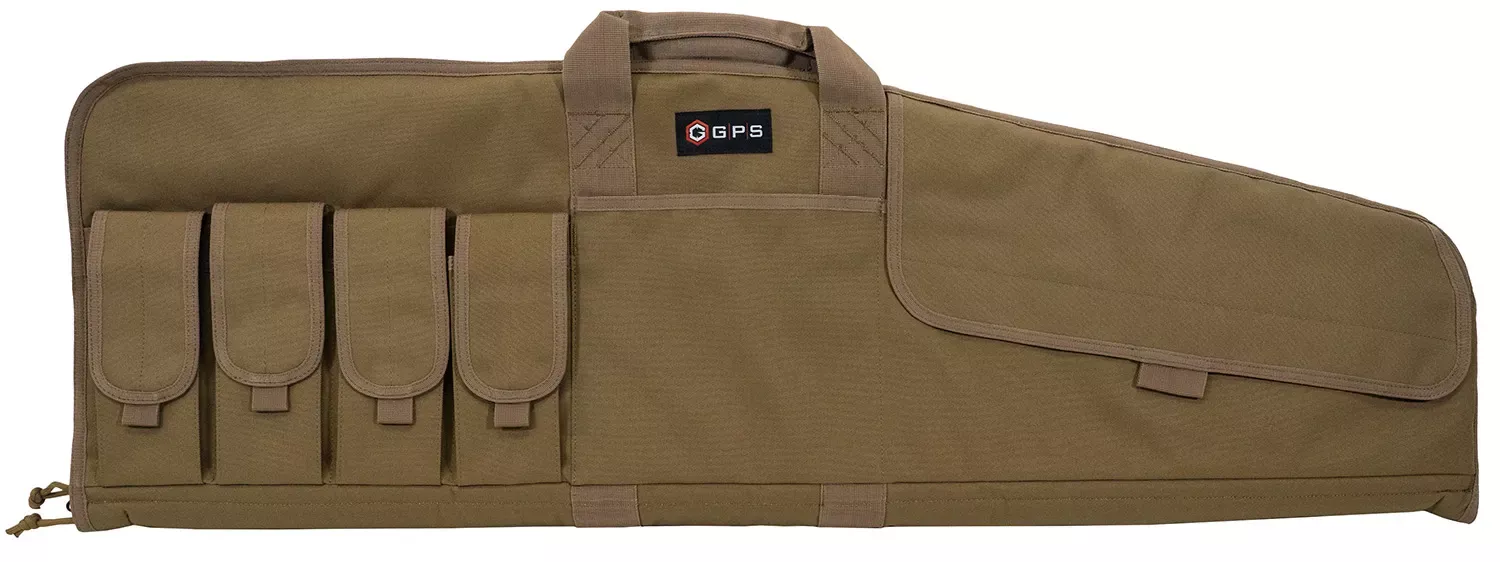 G*Outdoors Single Rifle CaseFlat Dark Earth 600D Polyester with Mag Pouch, Lockable Zippers & Fleece-Lining 42 L x 13″ H Exterior Dimensions”
