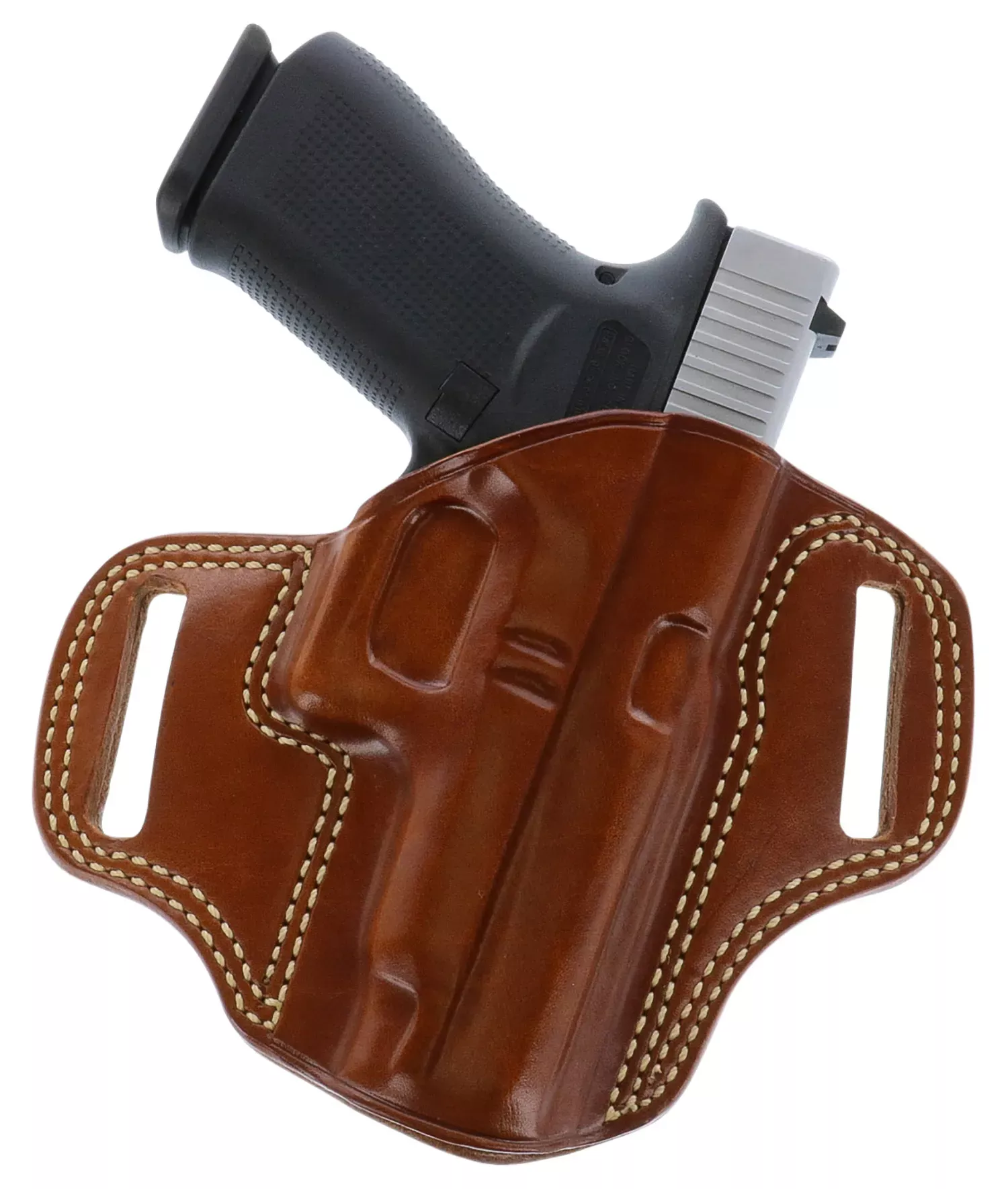 Galco Combat Master OWB Tan Leather Belt Slide Fits Springfield XDM 4.5″ RH