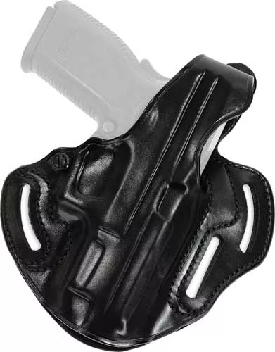 Galco Cop 3 Slot Belt Holster – Rh Leather 1911 5″ Black
