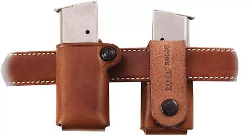 Galco Single Mag Pouch Leather – 9/40 Double Stack Metal Mag Tn