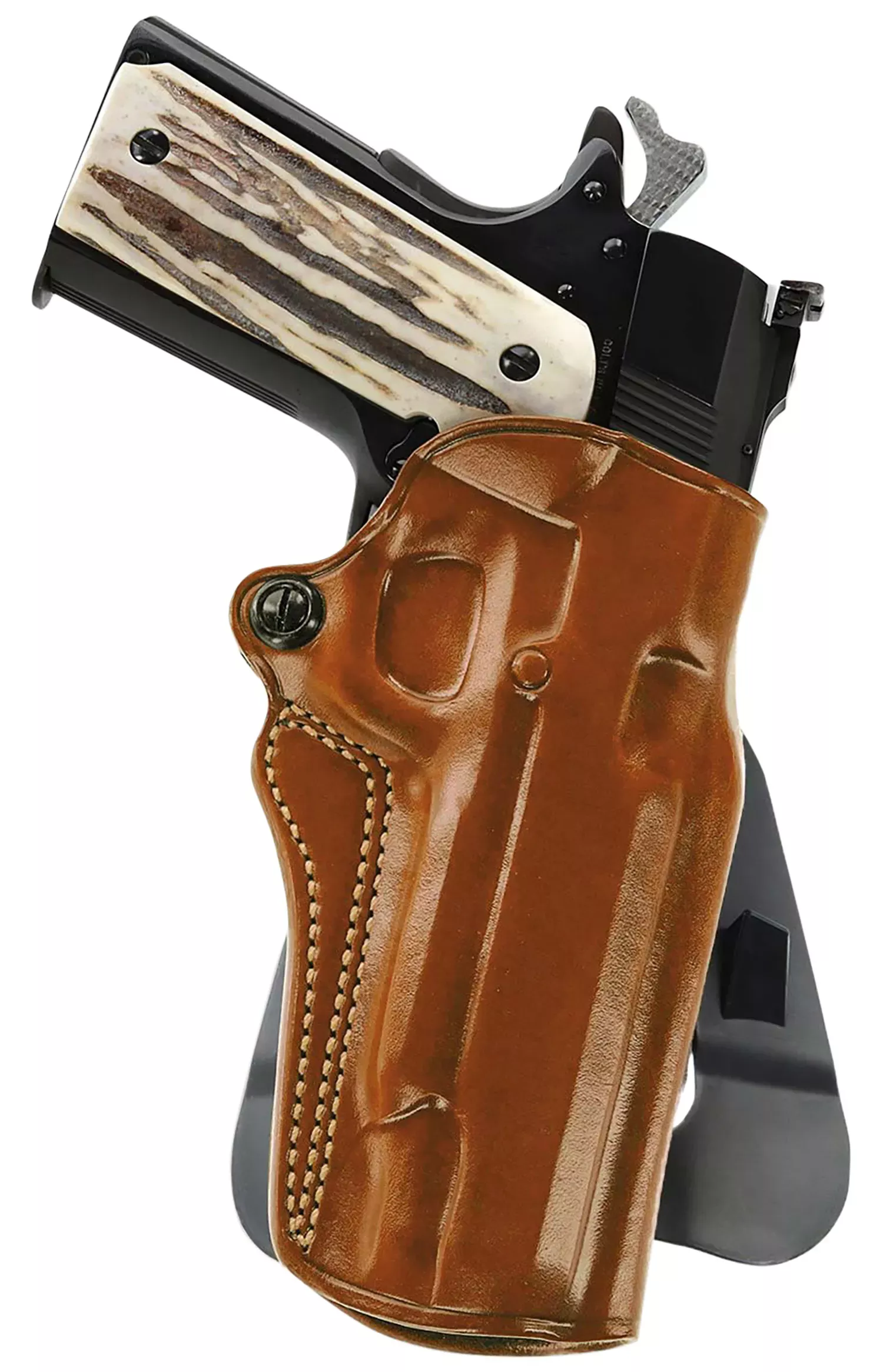 Galco Speed Master 2.0 OWB Tan Leather Paddle Fits Kimber/Springfield 1911 4″, Colt/SW1911SC/Para USA 4 1/4″ RH