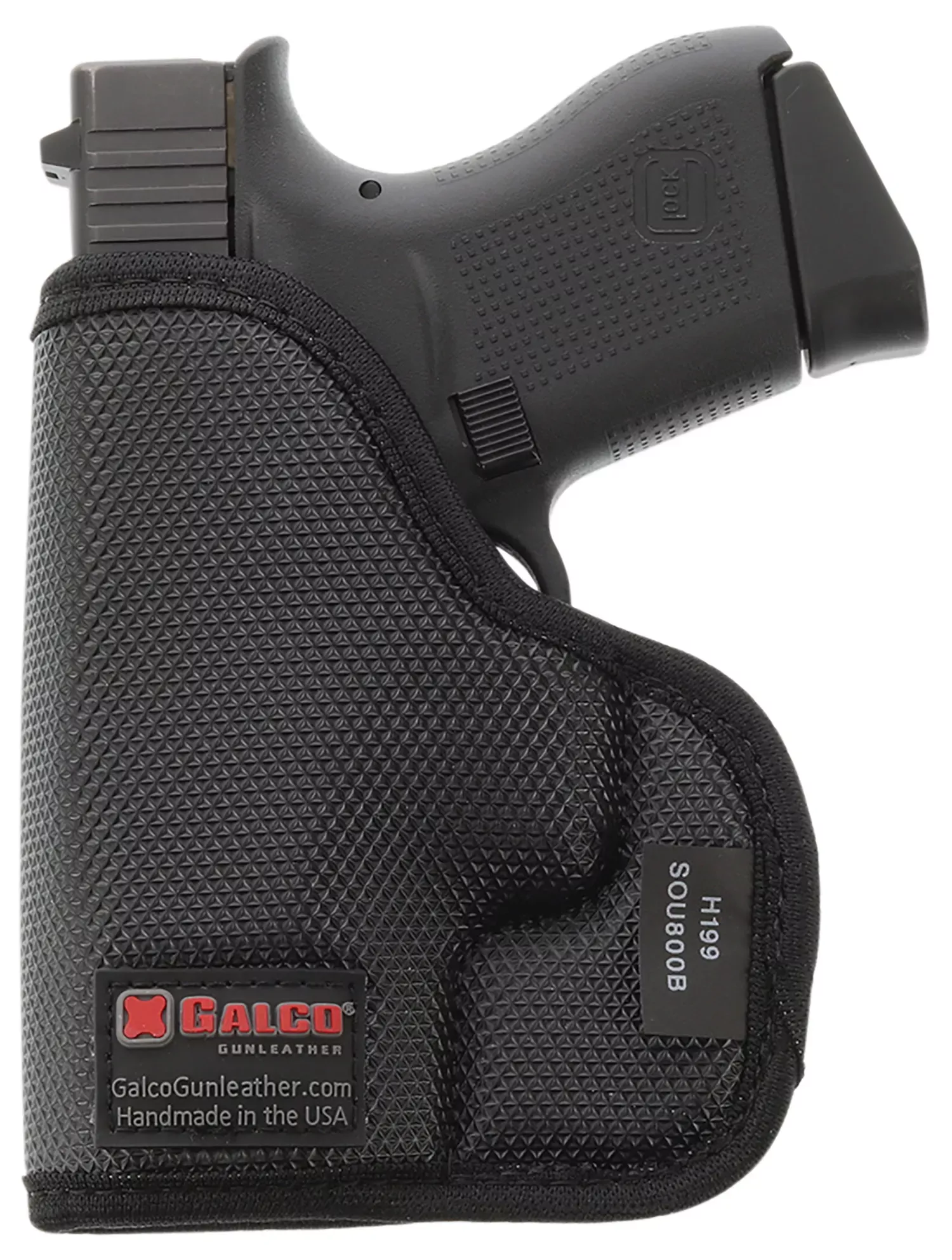 Galco Stuckon-UBlack Rubber Pocket Glock 33 3″ Colt 1911 3″ Ambidextrous Hand