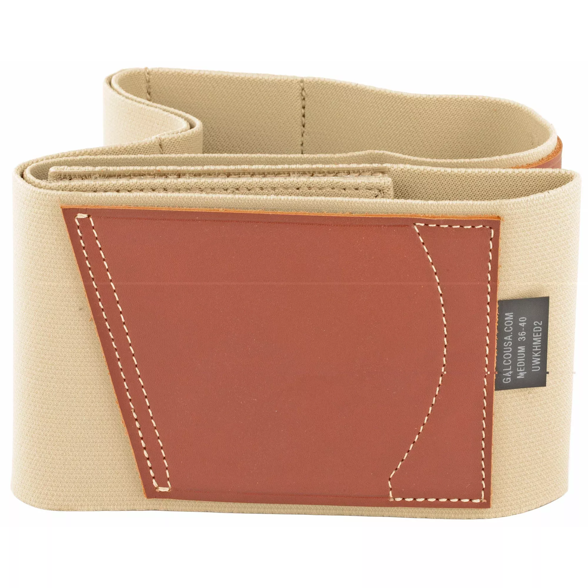 Galco Underwrap Blk Belly Band – 2 Leather Holsters Med 36-40