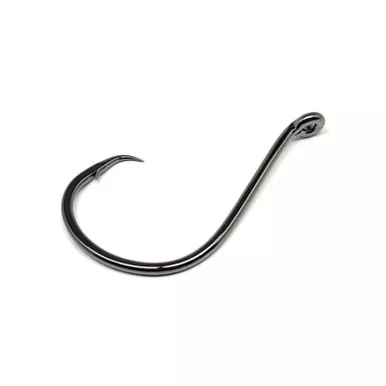 GAMAKATSU 25-Pack Octopus Circle NS Black Offset-Point Hook