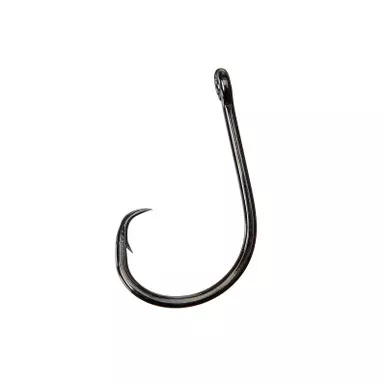 GAMAKATSU Octopus Circle Straight Eye 4x Strong 25-Pack NS Black Hooks