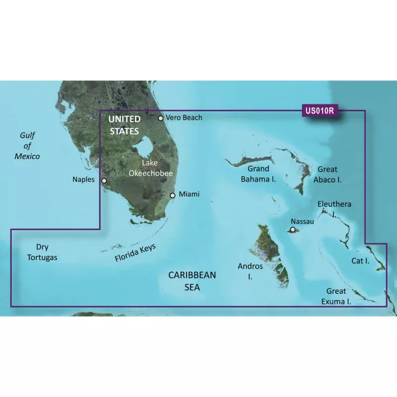 Garmin BlueChart g3 Vision HD – VUS010R – Southeast Florida – microSD/SD