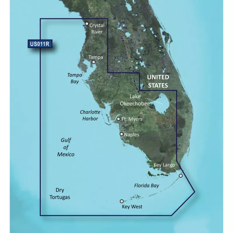 Garmin BlueChart g3 Vision HD – VUS011R – Southwest Florida – microSD/SD