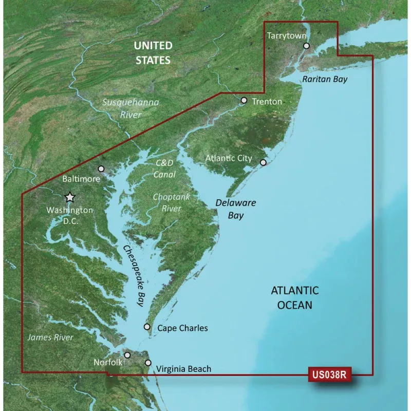 Garmin BlueChart g3 Vision HD – VUS038R – New York – Chesapeake – microSD/SD
