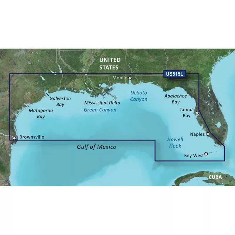 Garmin BlueChart g3 Vision HD – VUS515L – Brownsville – Key Largo – microSD/SD