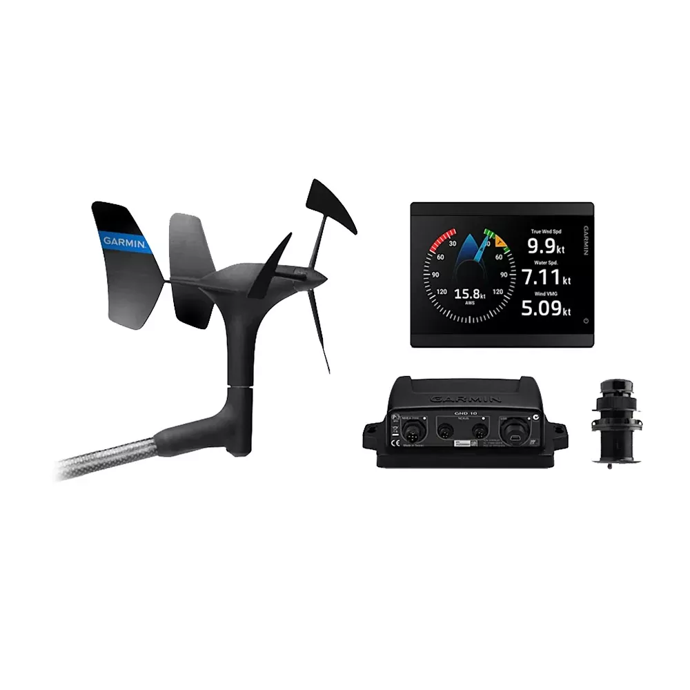 Garmin GMI 40 Wired Sail Pack – 52mm – GMI 40 Marine Instrument; gWind WiredDST820 Transducers [010-03411-10]