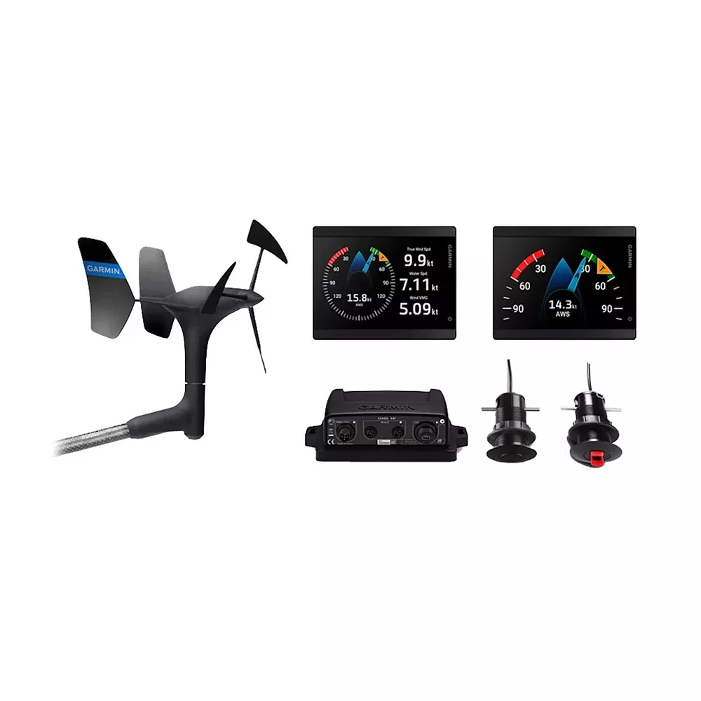 Garmin GMI 40 Wired Sail Pack43mm – 2 GMI 40 Marine Instruments, gWind WiredGDT 43/GST 43 Transducers [010-03411-40]