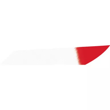 Gateway 318LISWR-50 Mako Feathers Red Tip 3.125 Inches, LW White, 50 Pack
