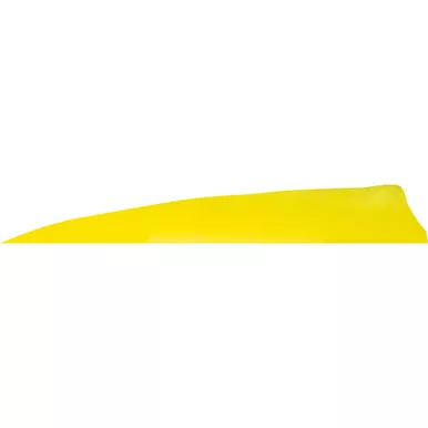 Gateway 400LSSSY-50 Shield Cut Feathers Sun Yellow 4 Inches, LW Yellow, 50 Pack