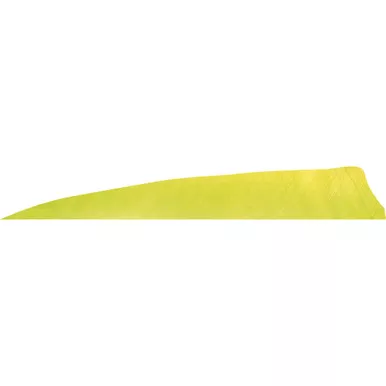 Gateway 400RSSLL-50 Shield Cut Feathers Lemon Lime 4 Inches, RW Green, 50 Pack