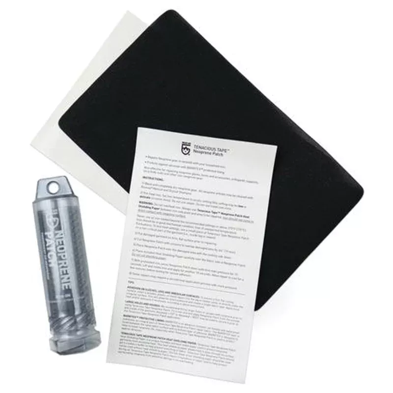 GEAR AID Iron On Neoprene Patch – Durable Repair for Wetsuits, Jackets, and Neoprene Gear