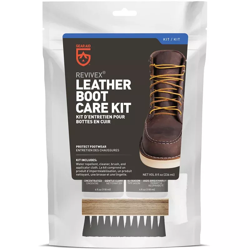 GEAR AID ReviveX Leather Gel Boot Kit for Waterproofing and Conditioning