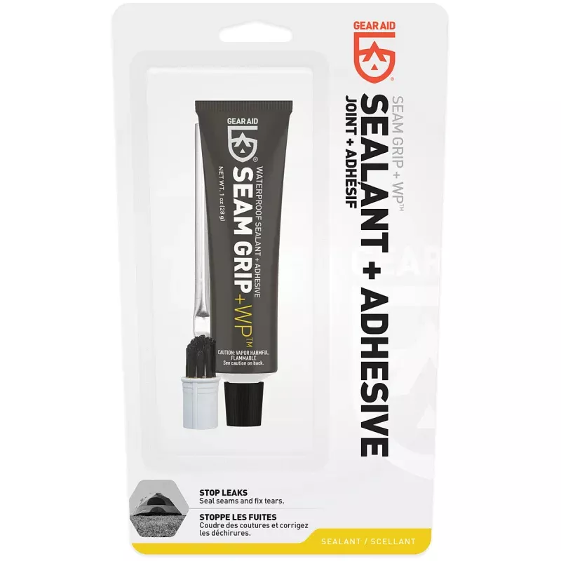 GEAR AID Seam Grip 1 oz with Brush Tip for Waterproof Repairs