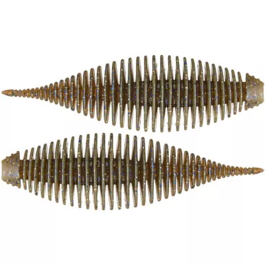Geecrack Floating Elastomer Bellows Shad Soft Plastic Creature Bait - 3.8 Inch AJ's Magic Juice