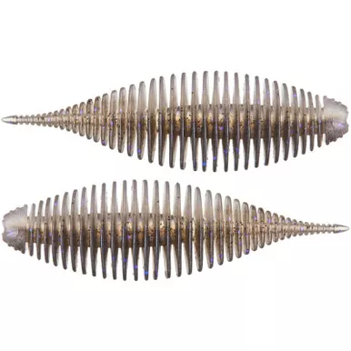 Geecrack Floating Elastomer Bellows Shad Soft Plastic Creature Bait - 3.8 Inch Electric Shad