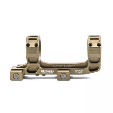 Geissele AR15 Super Precision 30mm Standard Scope Mount/Ring Desert Dirt