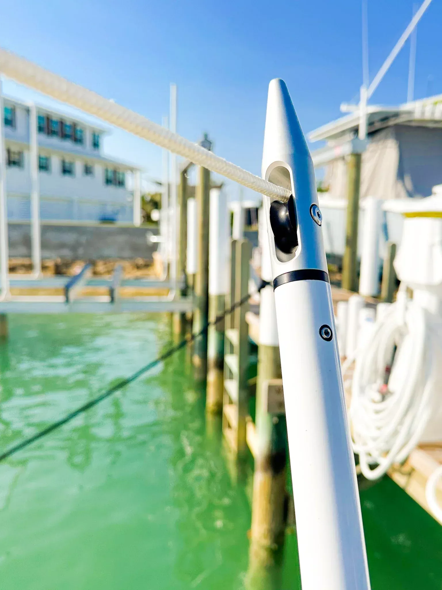 Gemlux | Sportfish Cockpit Shade Pole System | Model AR-HB1-5PTO5-POLE-KIT | Pole Length 5′ | 50+ lb Secure Lock System | For Boats with Standard Rod Holders