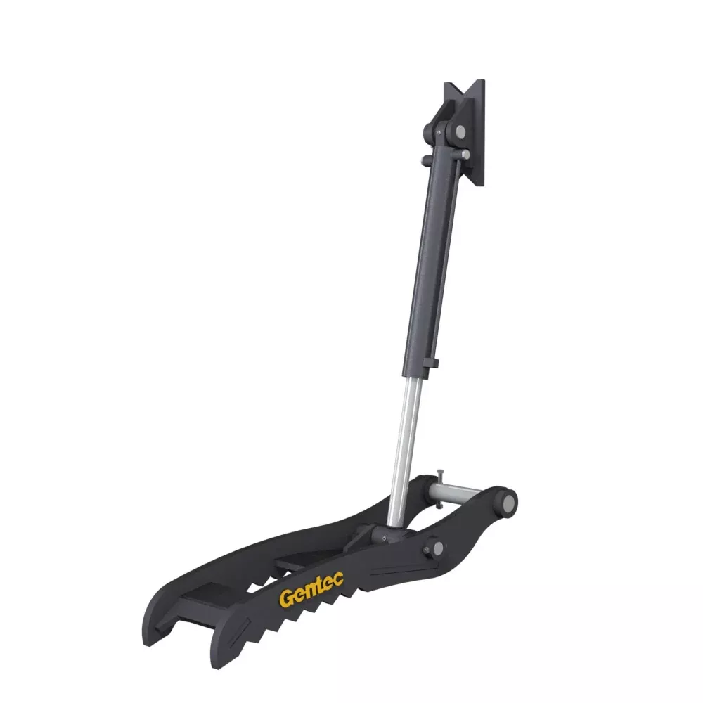 Gentec Equipment Hydraulic Pin-On Thumb | Model PT250 | Size 1.5″ Thick Tines | Machine Size 20-27 Tons | For Excavators