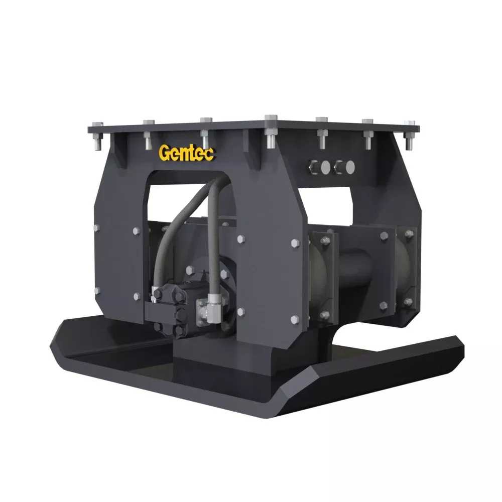 Gentec Equipment Hydraulic Plate Vibratory Compactors | Model GE980F | Bottom Plate 29″ x 40″ | Machine Size 16–29 Tons | For Excavators