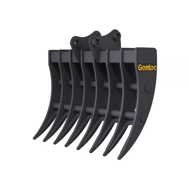 Gentec Equipment Rake | Rake Width 60" | Machine Size 16-19 Tons | For Excavators