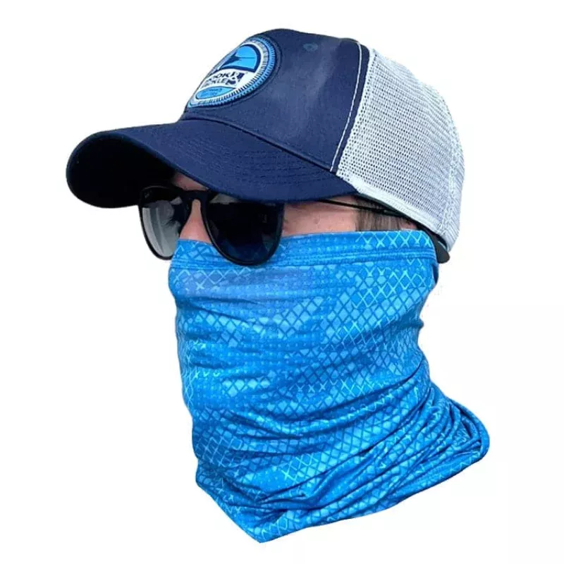 Geo Camo Face & Neck Gaiter|Blue Lagoon 15842&Turquesa 15842|1S