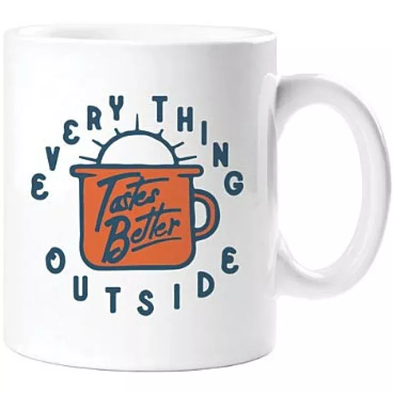 Gibbs Smith Everything Tastes Better Mug – 16 oz Coffee Cup with Inspirational Design