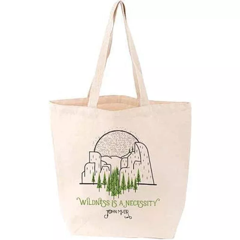 Gibbs Smith Wilderness Is A Necessity ToteDurable Canvas Carryall for Outdoor Enthusiasts