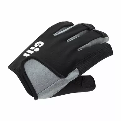GILL Deckhand Black Short Finger Gloves (7043B)