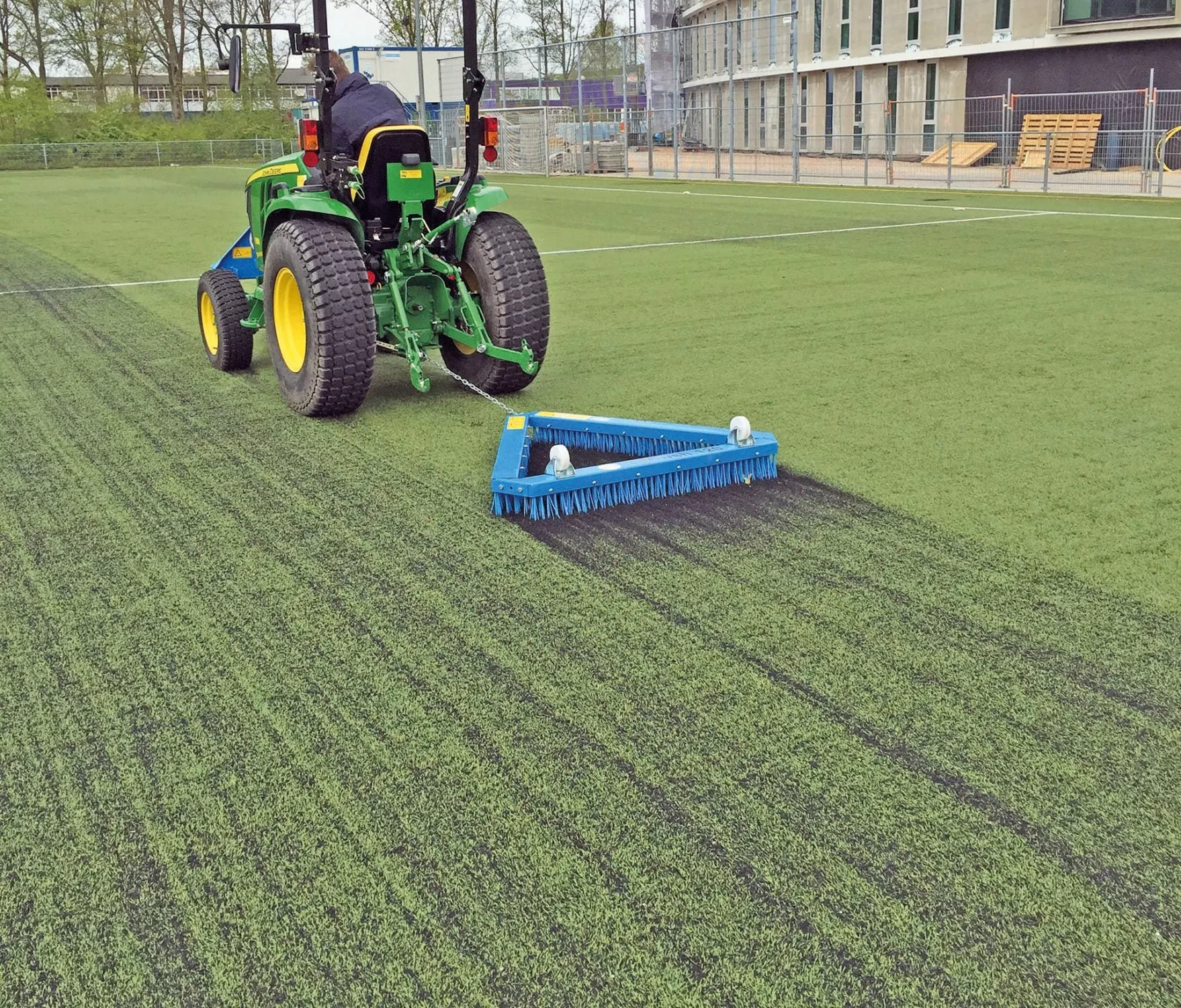 GKB Tbrush (Triangle Brush) | Model TB140 & TB180 | Width 55″ & 71″ | 10–15 HP | For Tractors