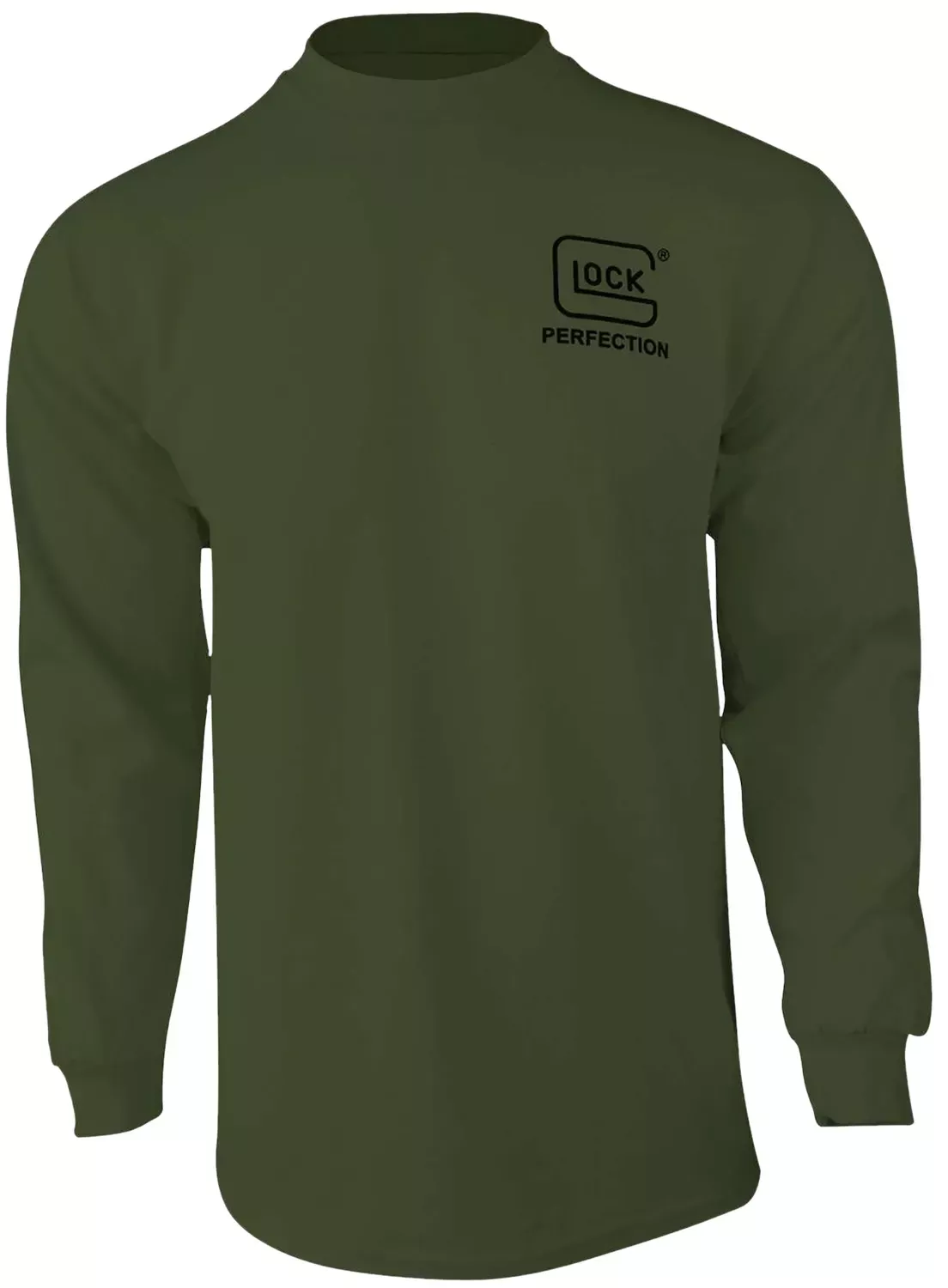 Glock Born In Austria Long Sleeve Tee – Military Green Large
