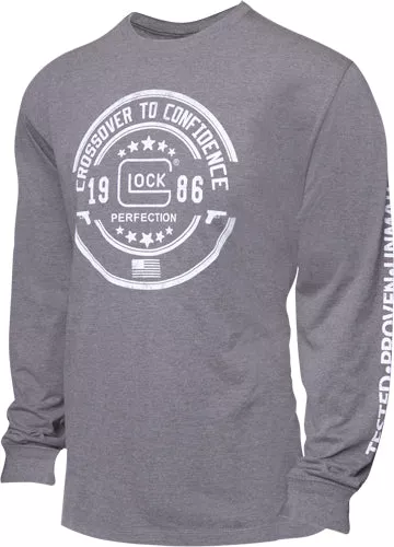 Glock Crossover Long Sleeve – T-shirt Grey 3xl