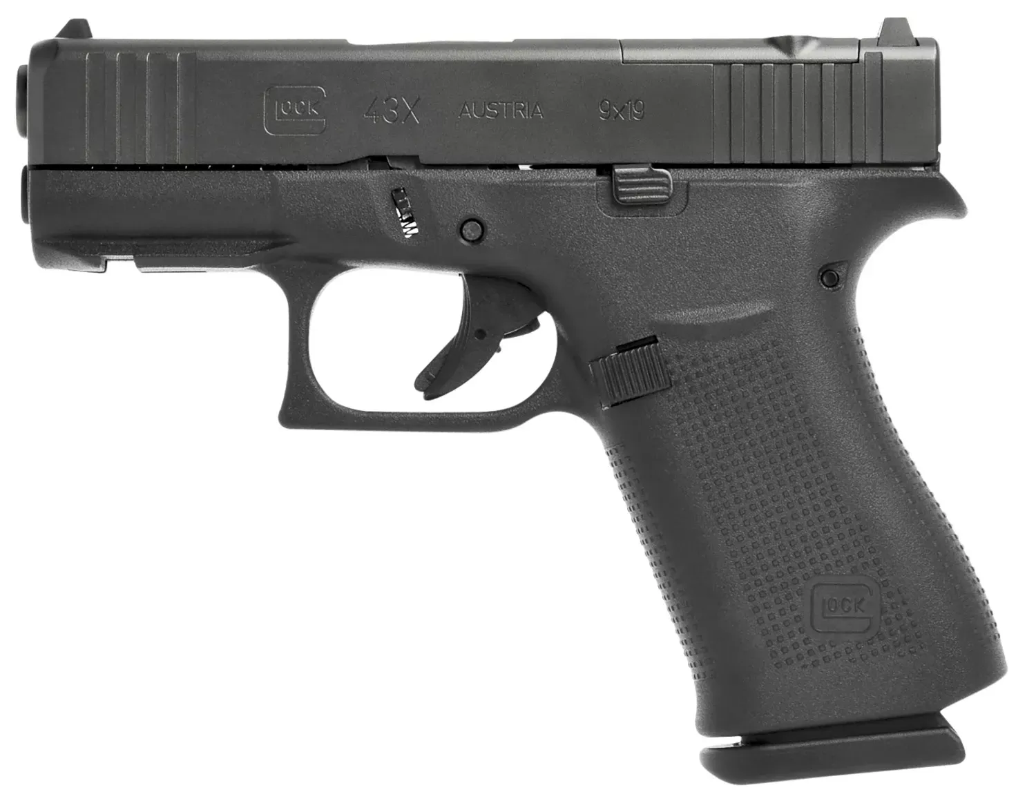 Glock G43X MOS 9mm Pistol 3.41" Black UX4350201FRMOS