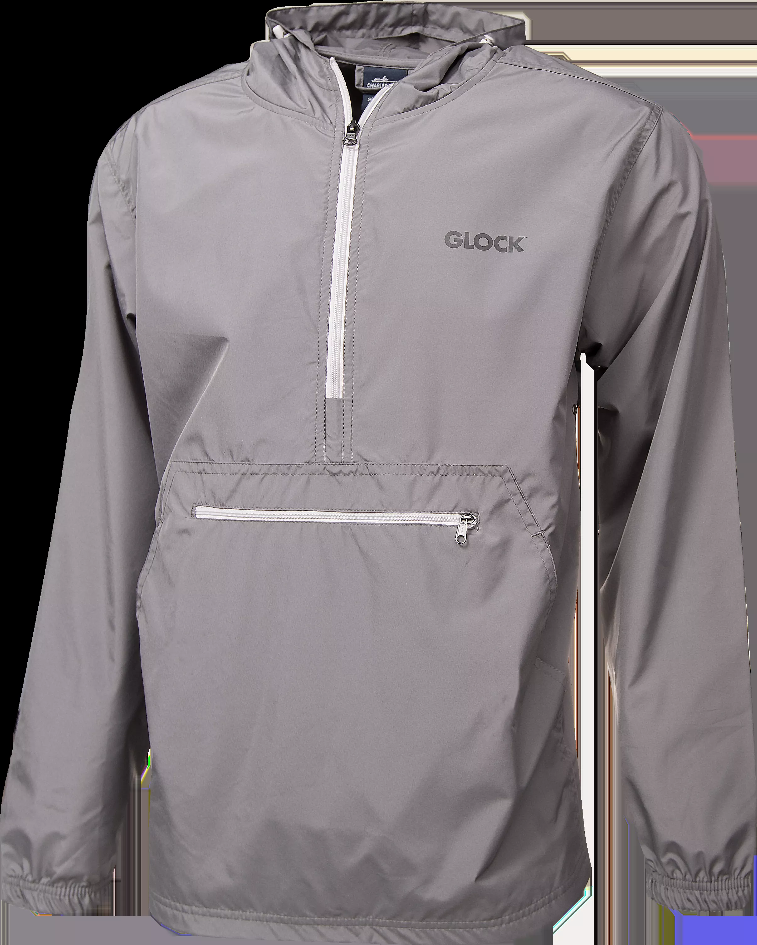Glock Pack-N-Go Gray Long Sleeve Quarter Zip Pullover Medium