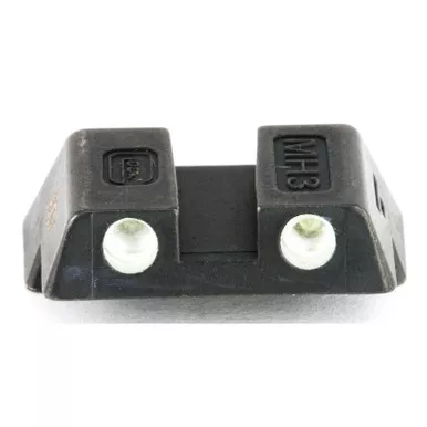 Glock SP33578 OEM Fixed Rear Night Sight, 6.1mm Slim, White Dots, 42 43 G42 G43