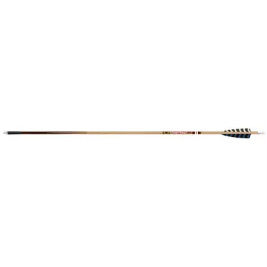 Gold Tip CLASSICXT500F6 Traditional Classic XT Arrows 500 4 Inches Feathers Brown, 6 Pack