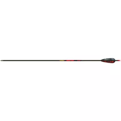 Gold Tip HUN340F6 Hunter Arrows 340 4 Inches, Feathers Black, 6 Pack