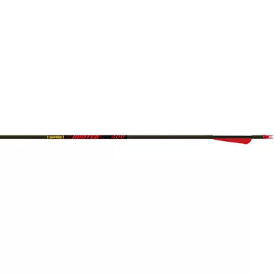 Gold Tip HUN400A46 Hunter Arrows 400 4 Inches, Vanes Black, 6 Pack