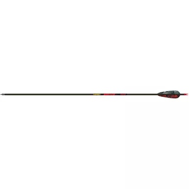 Gold Tip HUN500F6 Hunter Arrows 500 4 Inches, Feathers Black, 6 Pack