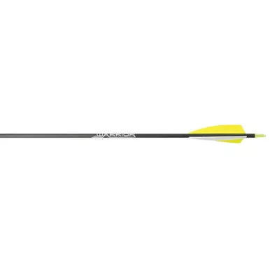 Gold Tip WAR500F72 Warrior Arrows 500 4 Inches Feathers Black, 72 Pack
