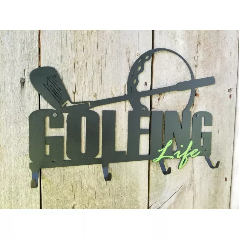 Golfing Life Hanger|Red&Orange&Light blue&Blue&Purple&Green&Gray&White&Brown