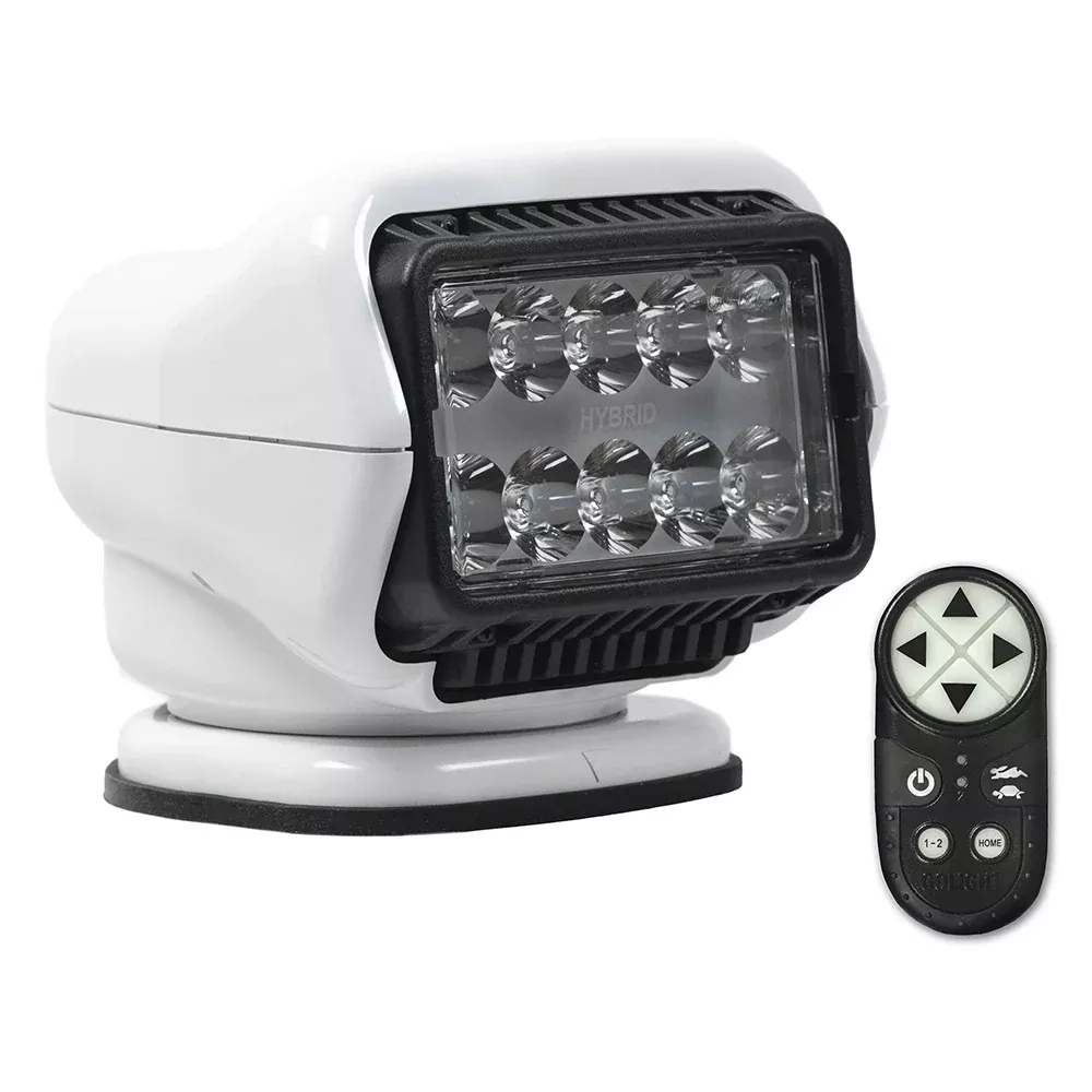 Golight Stryker ST Series LED Hybrid Light - Permanent Mount - Handheld Wireless Remote - 12V - Black [30518ST]