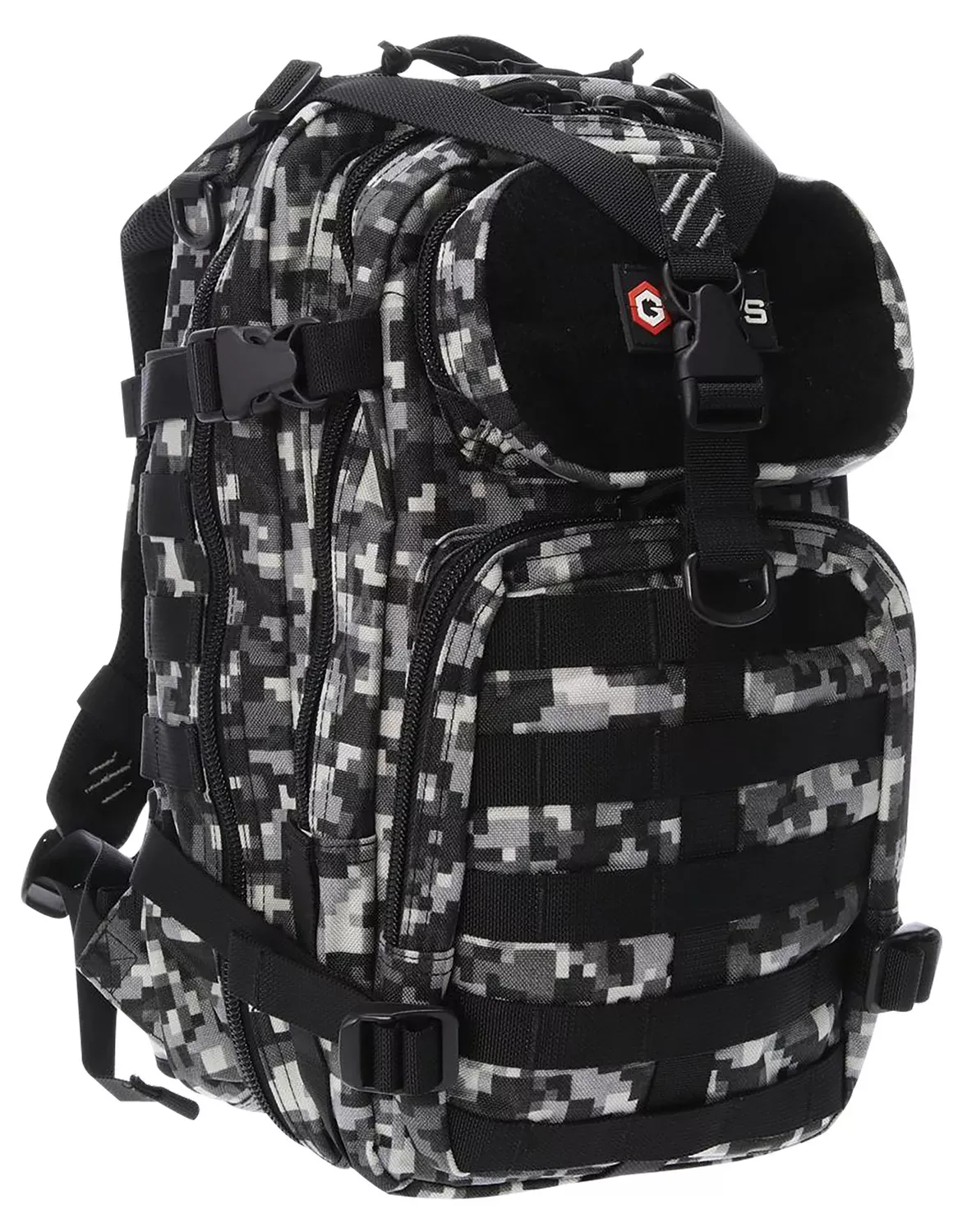 GPS Bags Tactical Bugout Bag Gray Digital 600D Polyester 2 Handguns