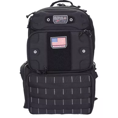 GPS GPS-T1913BPB Tactical Range Tall BackPack 4 Handguns, Black